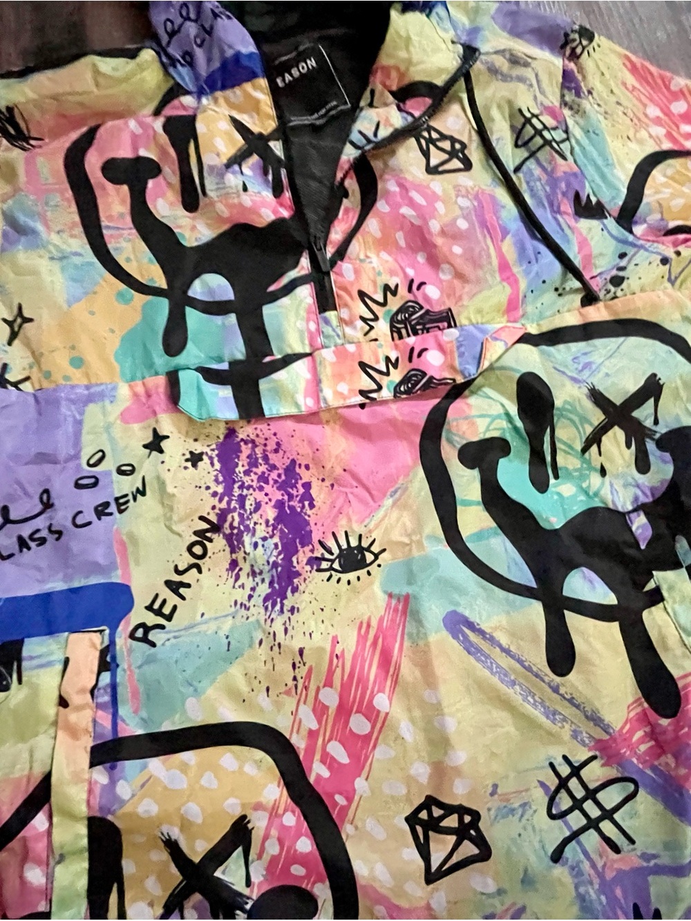Reason Graffiti Hooded Pullover Streetwear -  Unisex XL